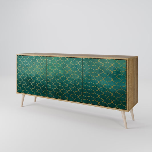 TESSELATED GREENERY 3-türiges Sideboard