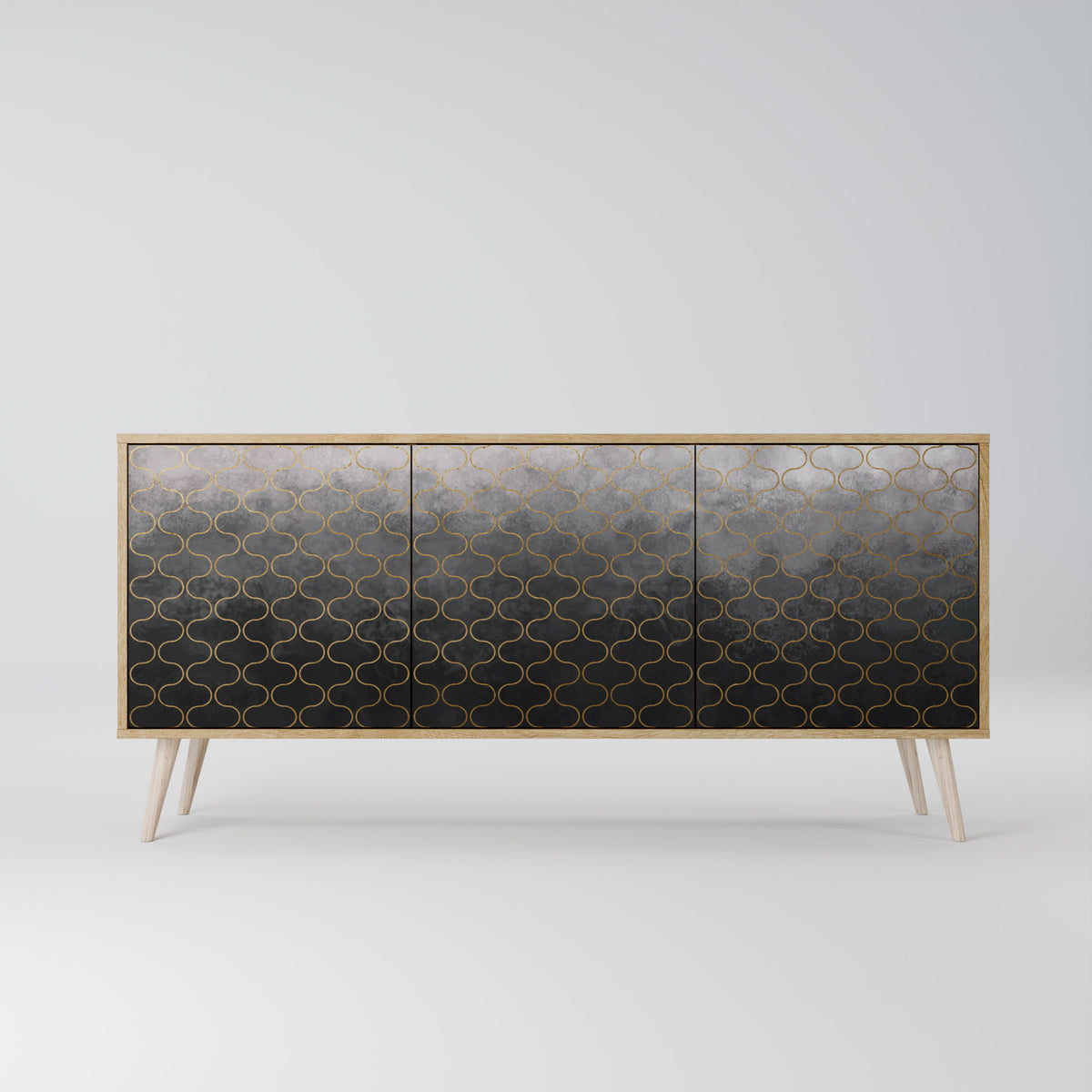 TESSELATED GRAYISH 3-türiges Sideboard