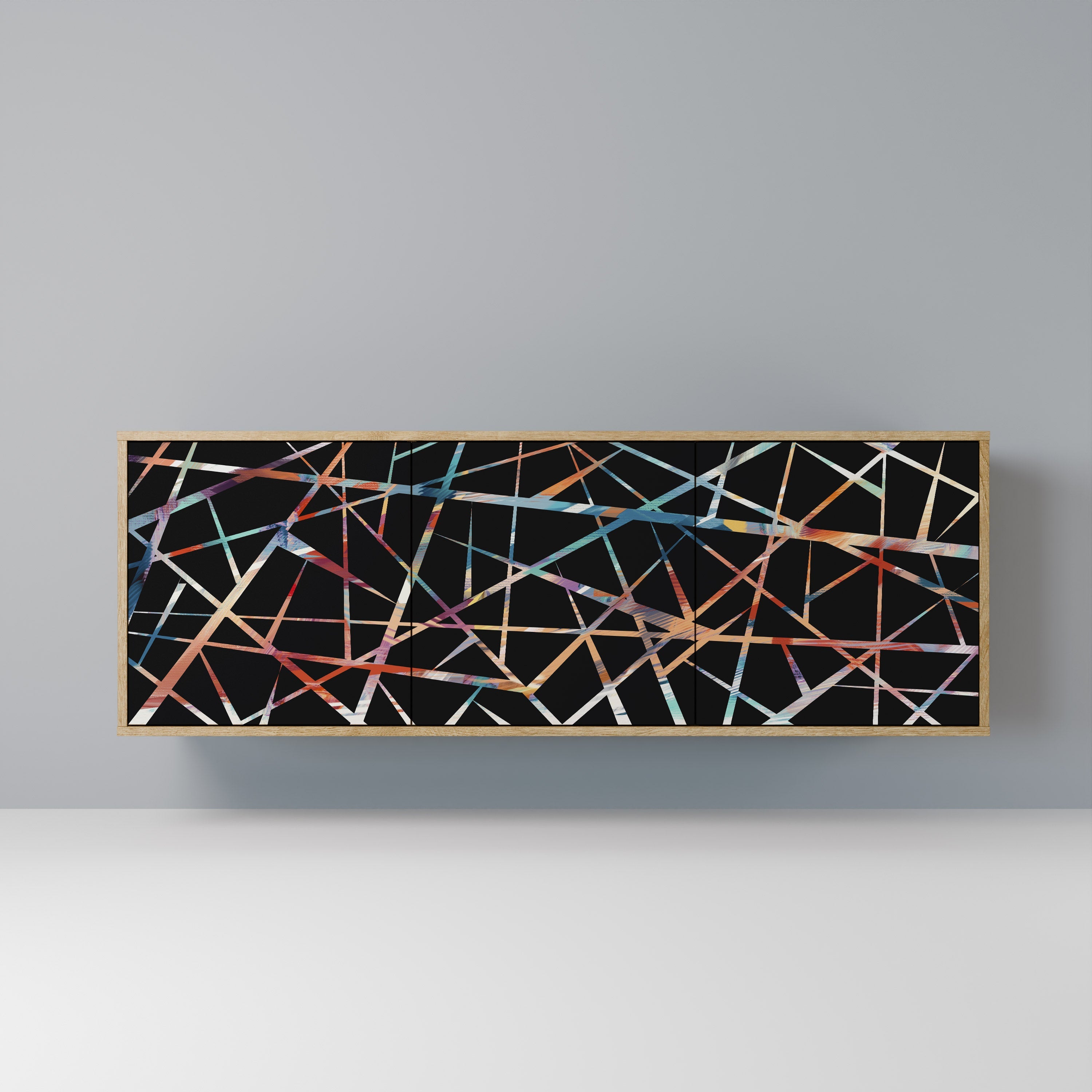 POLYGON VERVE 3-türiges Sideboard in Eichenoptik
