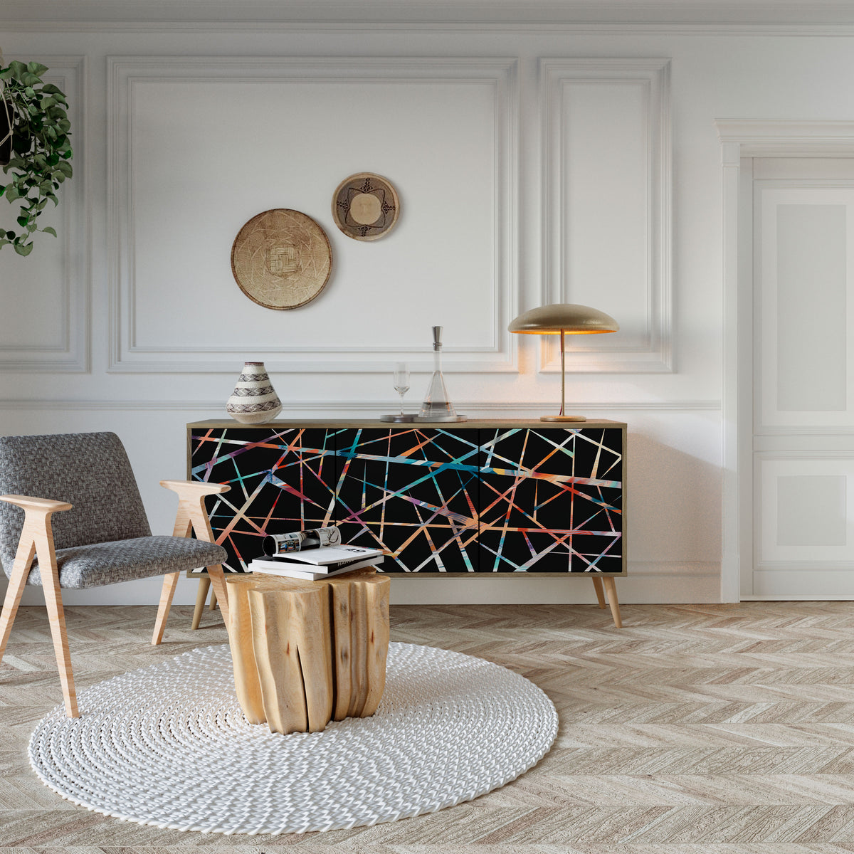 POLYGON VERVE 3-türiges Sideboard