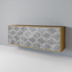 CONCRETE MOVEMENT 3-Door Sideboard in Oak Effect
