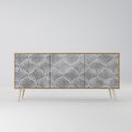 CONCRETE MOVEMENT 3-Door Sideboard in Oak Effect