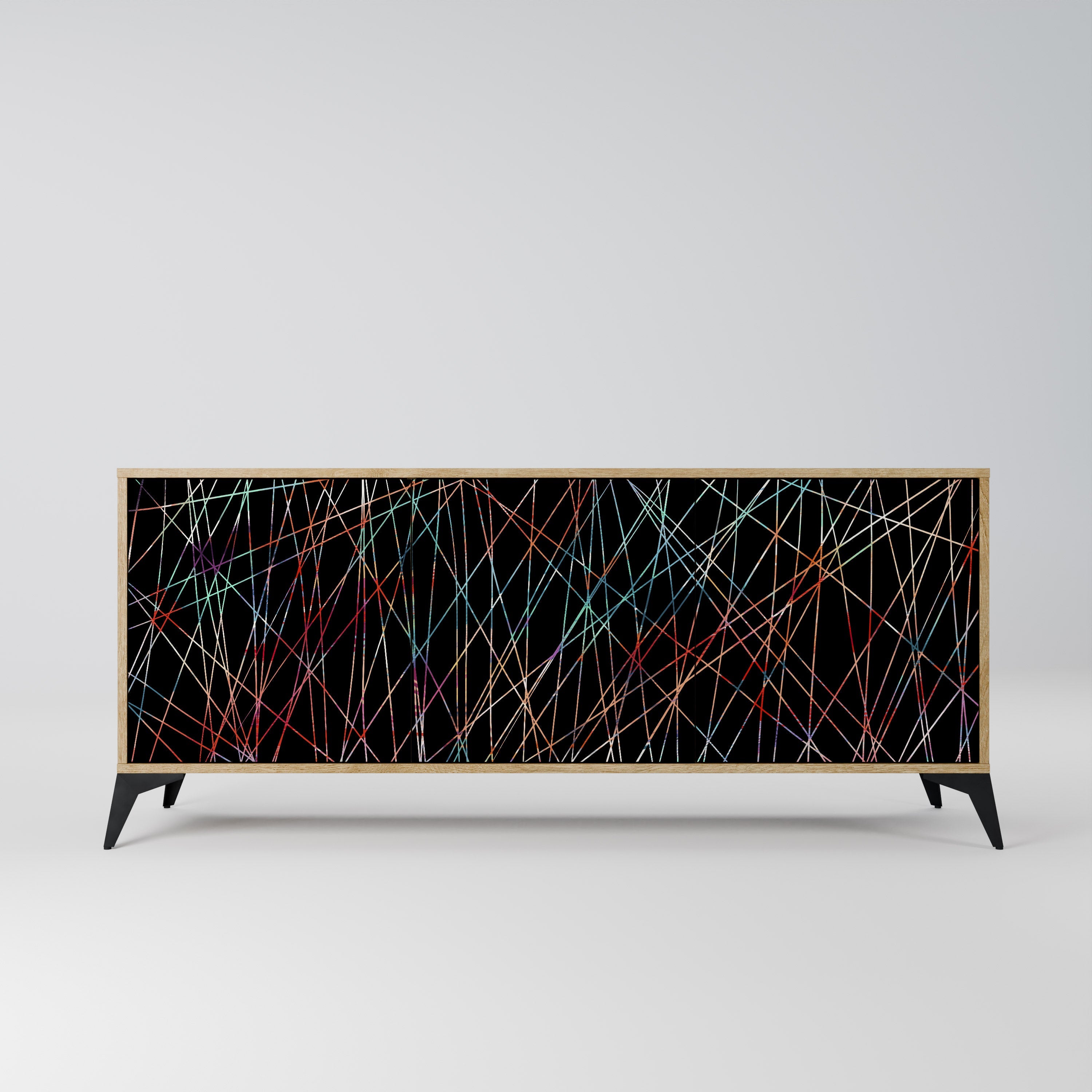 LUMINOUS SNARE 3-türiges Sideboard in Eichenoptik