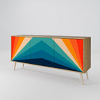 PRISM CONCUSSION 3-Door Sideboard in Oak Effect
