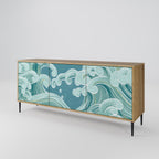 ASIAN SWAY Sideboard mit 3 Türen in Eiche-Optik
