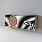 SPECTRA SHOWCASE Sideboard mit 3 Türen in Eiche-Optik