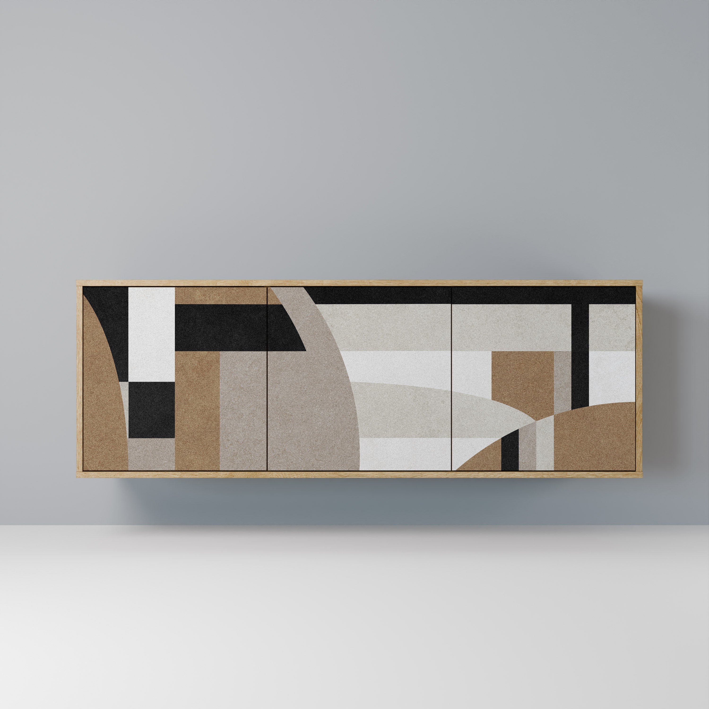 DELICATE MEMENTO 3-türiges Sideboard in Eichenoptik