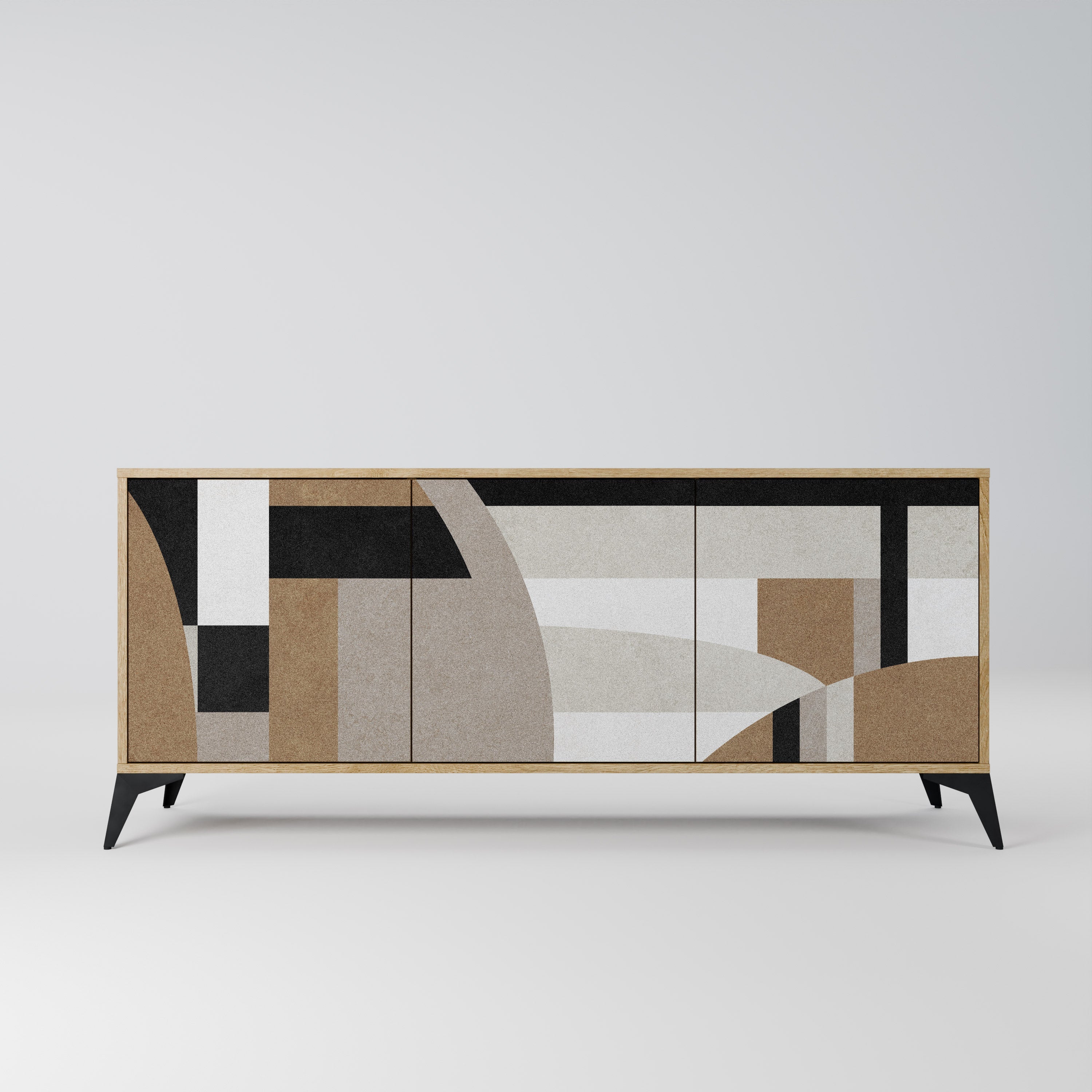 DELICATE MEMENTO 3-türiges Sideboard in Eichenoptik