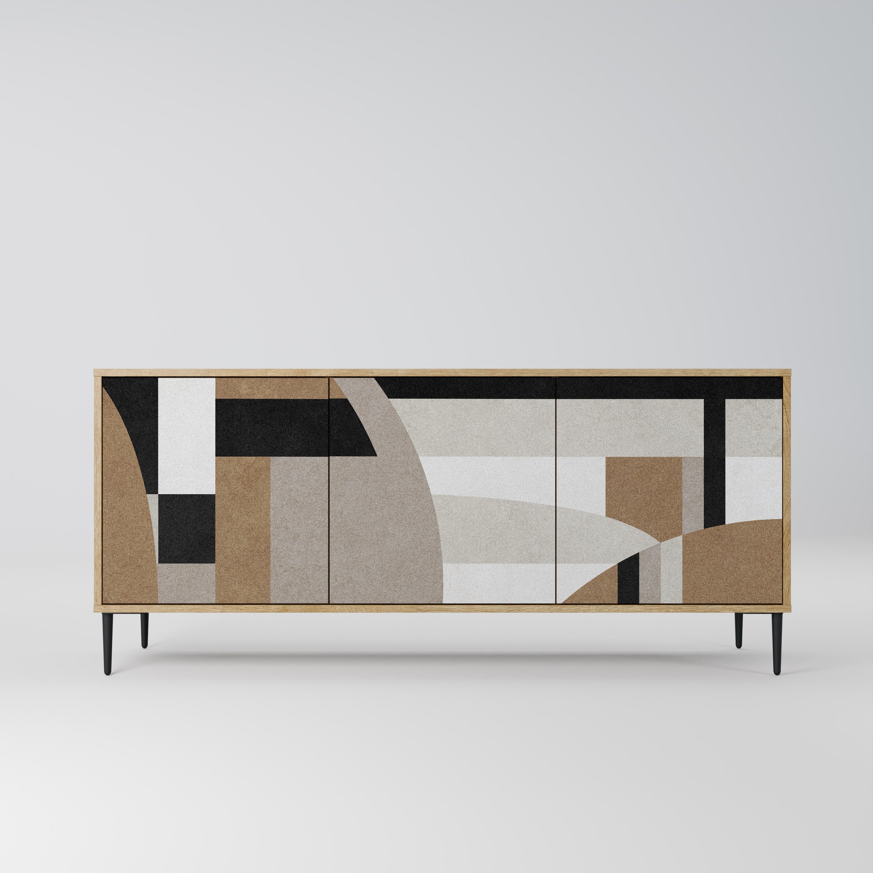 DELICATE MEMENTO 3-türiges Sideboard in Eichenoptik