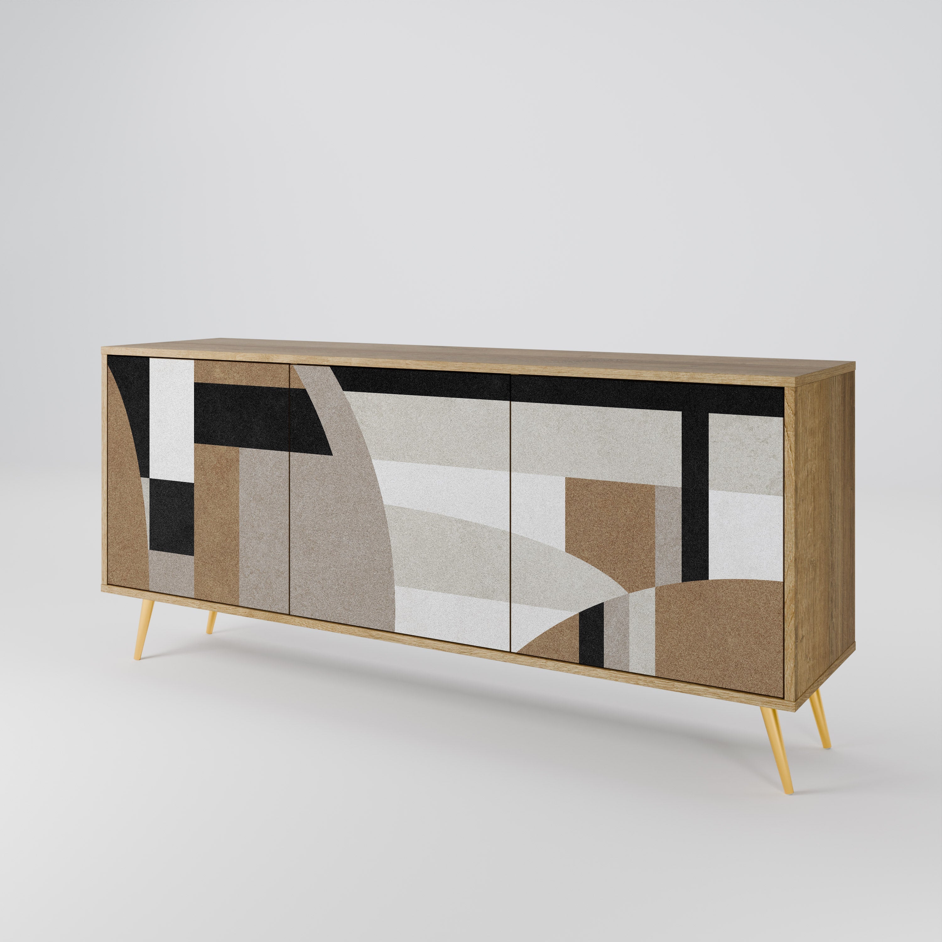 DELICATE MEMENTO 3-türiges Sideboard in Eichenoptik