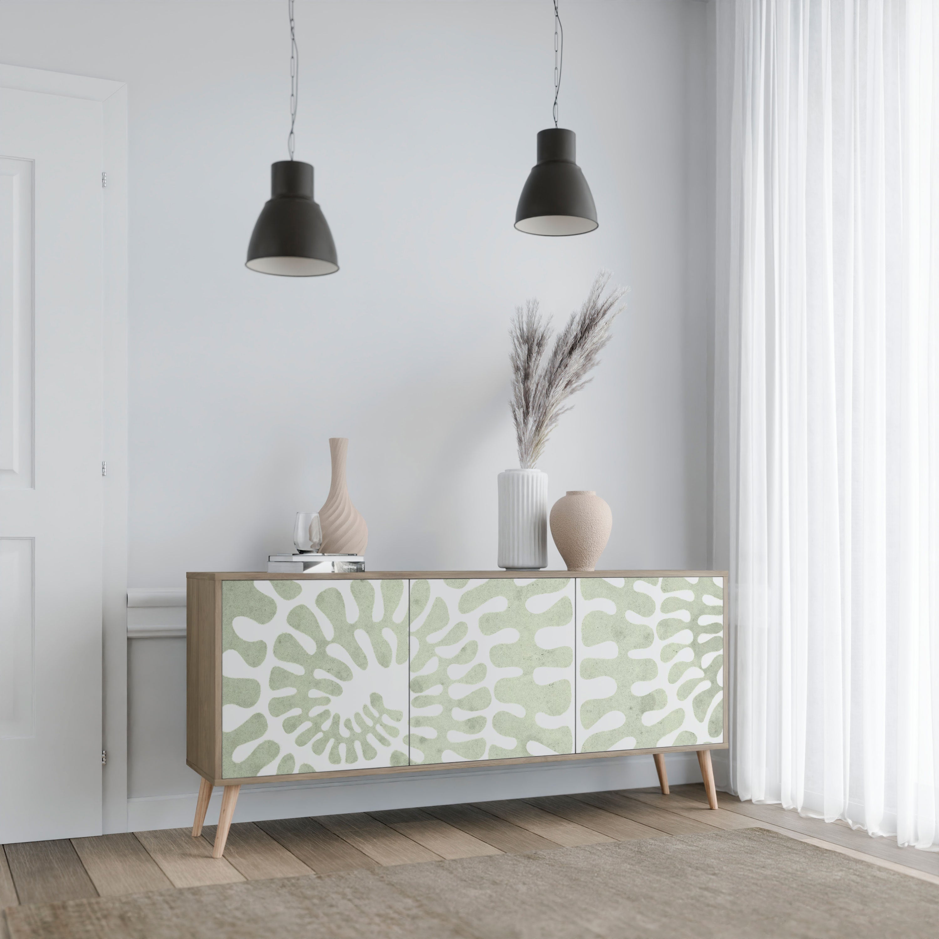 HELIX DANCE 3-türiges Sideboard in Eichenoptik