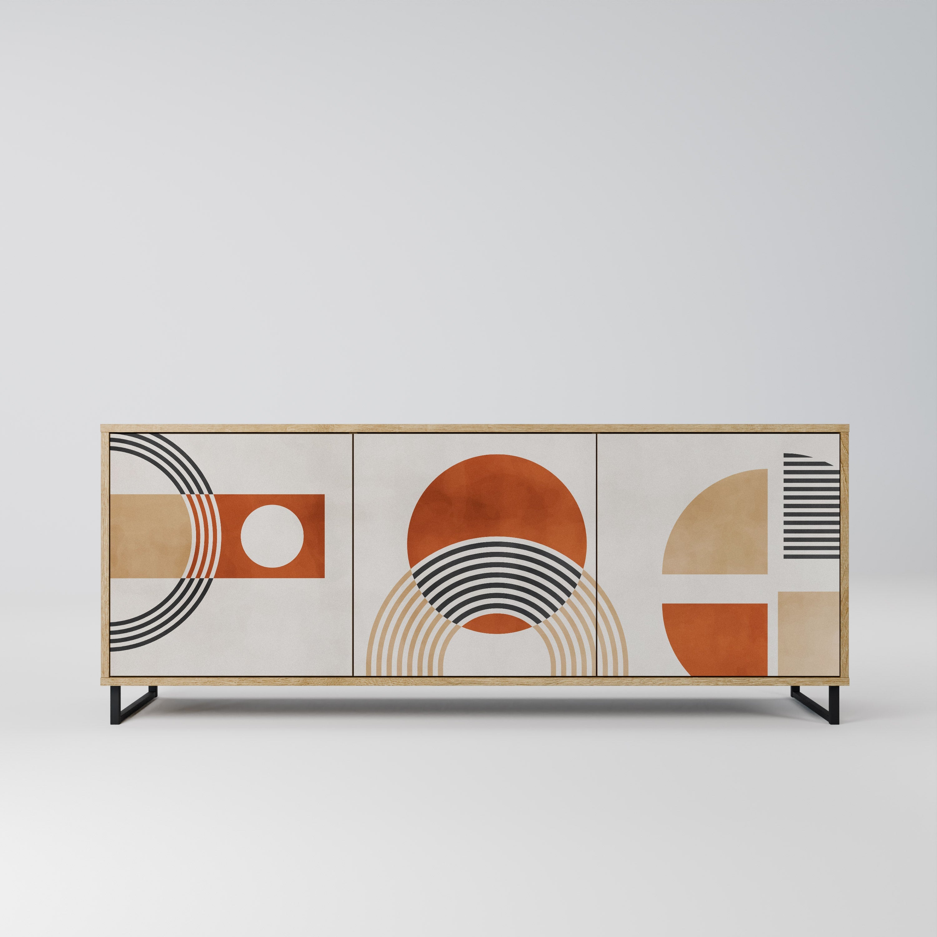 SPACE AROUND 3-türiges Sideboard in Eichenoptik