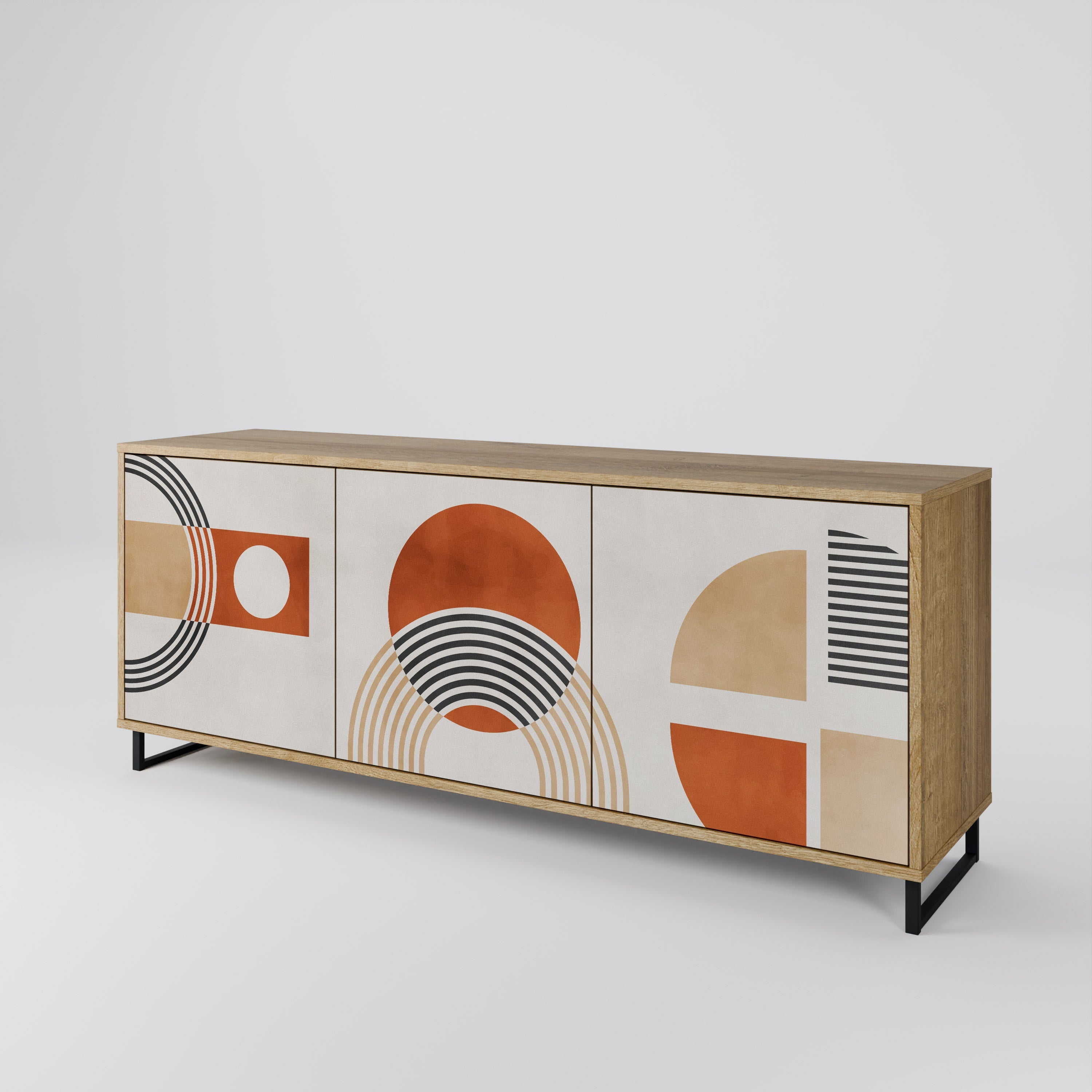 SPACE AROUND 3-türiges Sideboard in Eichenoptik