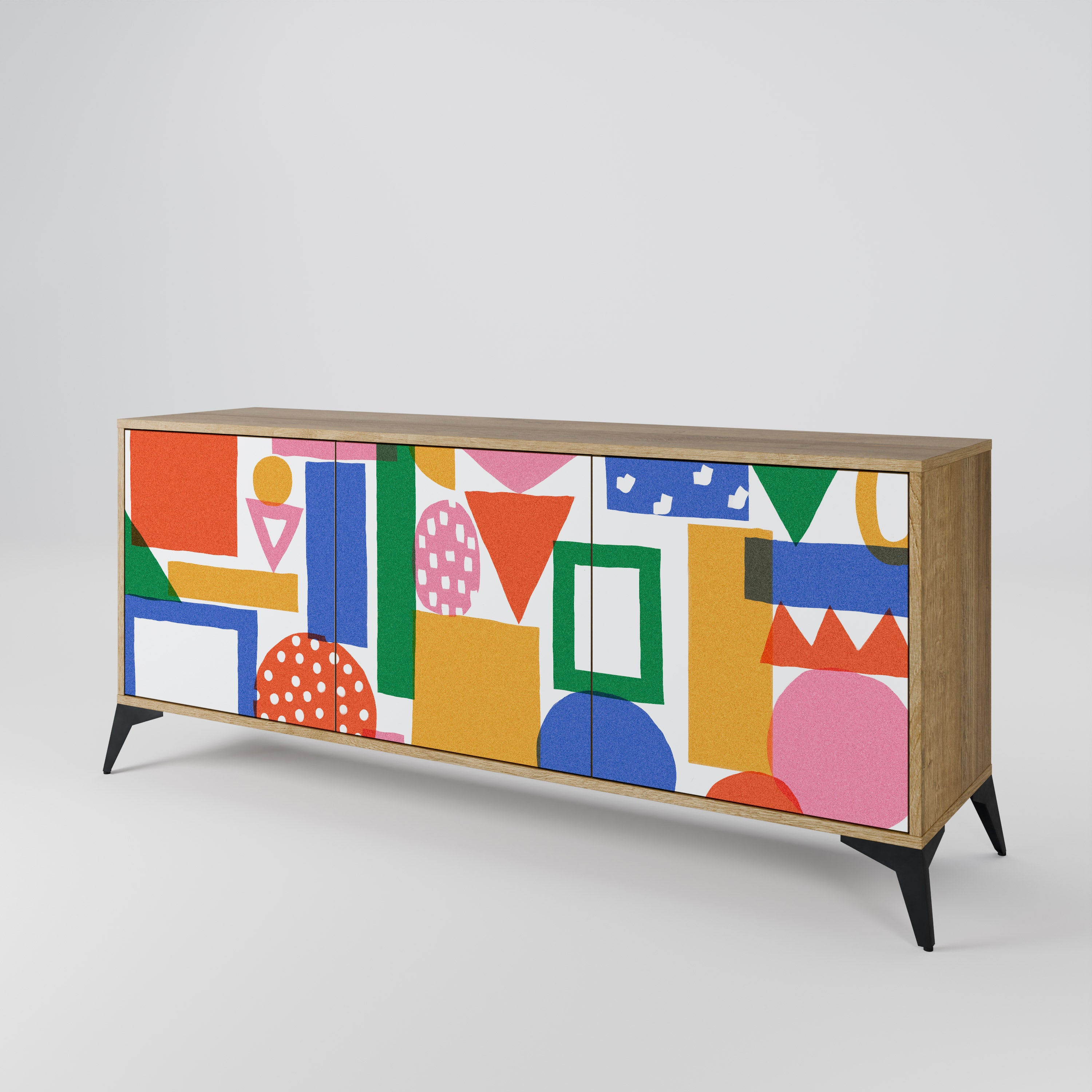 GEOMETRIC GLIMMER 3-türiges Sideboard