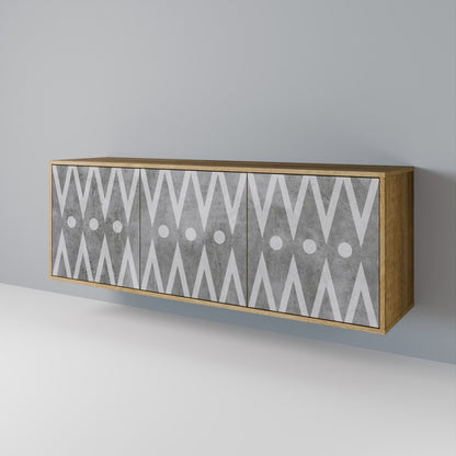 SHARP EDGES 3-türiges Sideboard