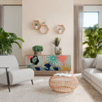 KANAGAWA BEAUTY 3-Door Sideboard in Oak Effect