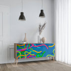 STREAMER TANGLE 3-Door Sideboard in Oak Effect