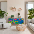 STREAMER TANGLE 3-Door Sideboard in Oak Effect