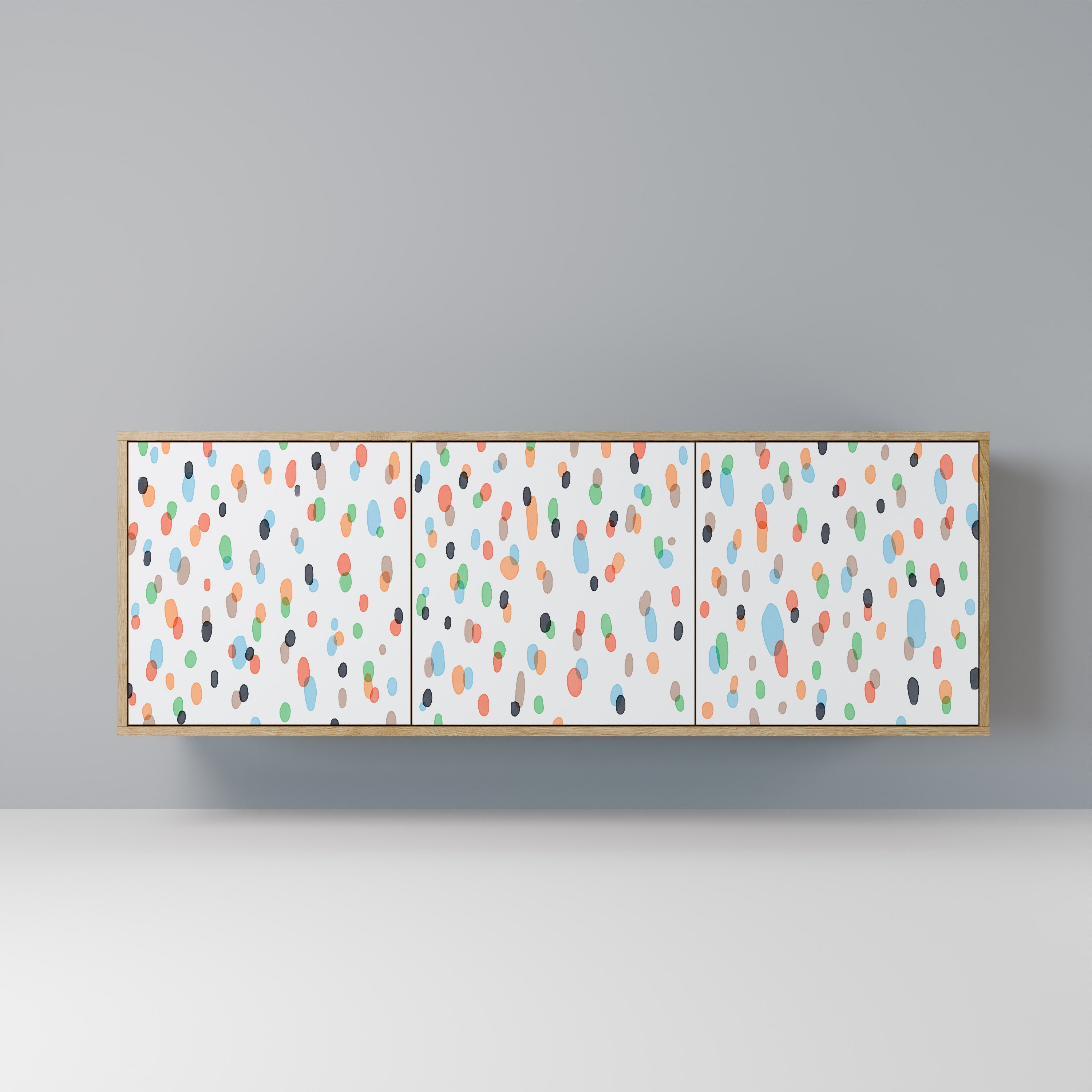 ENERGETIC SPOTS 3-türiges Sideboard in Eichenoptik
