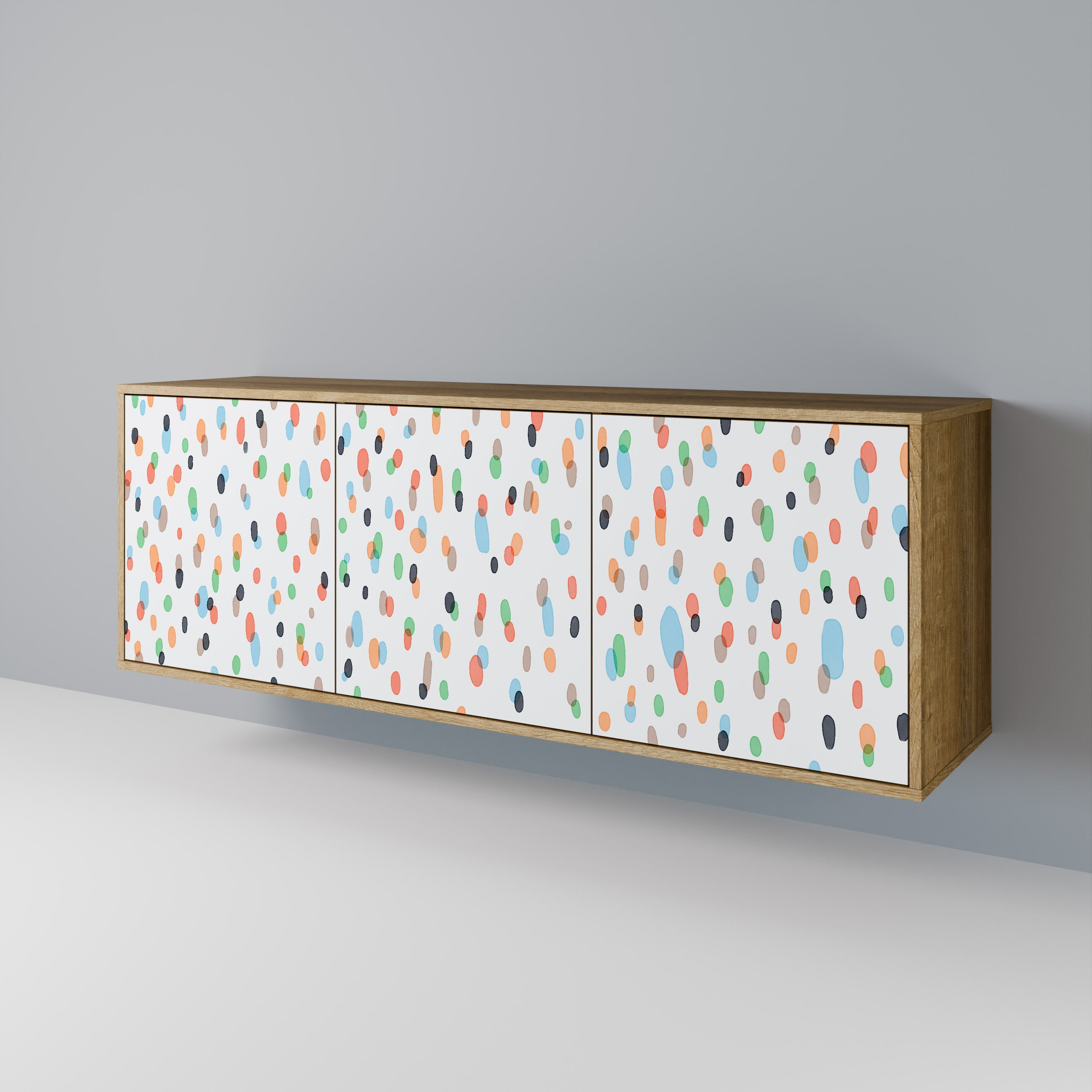 ENERGETIC SPOTS 3-türiges Sideboard in Eichenoptik