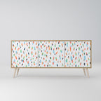 ENERGETIC SPOTS Sideboard mit 3 Türen in Eiche-Optik
