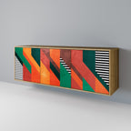 MAKESHIFT ARTISTRY 3-Door Sideboard in Oak Effect