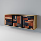 INTREPID FORMATION Sideboard mit 3 Türen in Eiche-Optik