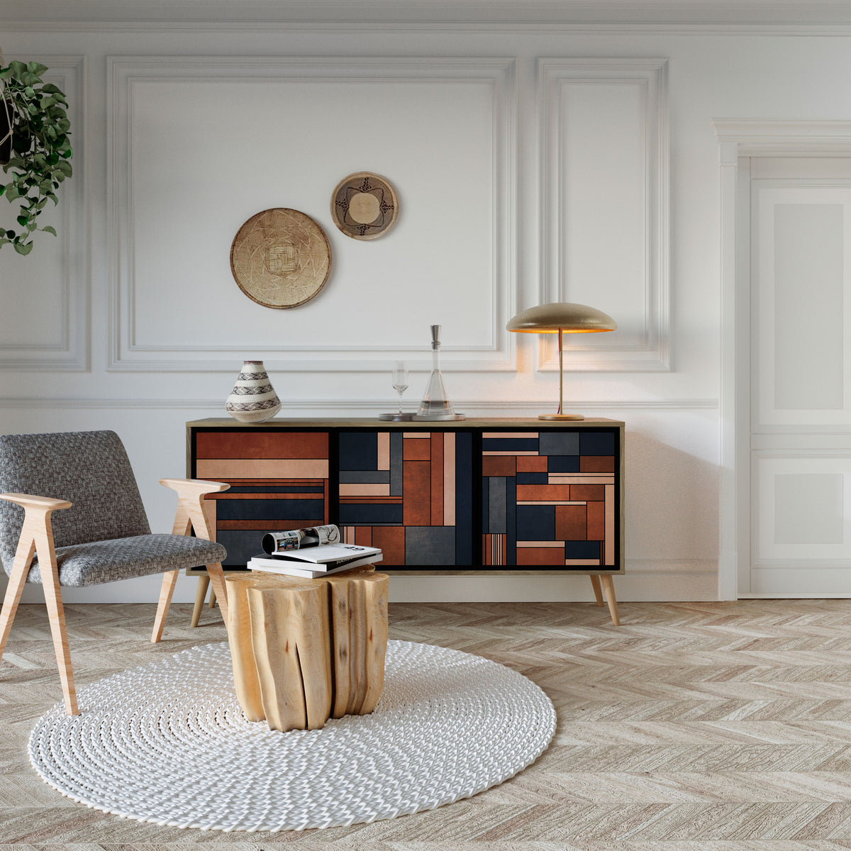 INTREPID FORMATION 3-türiges Sideboard