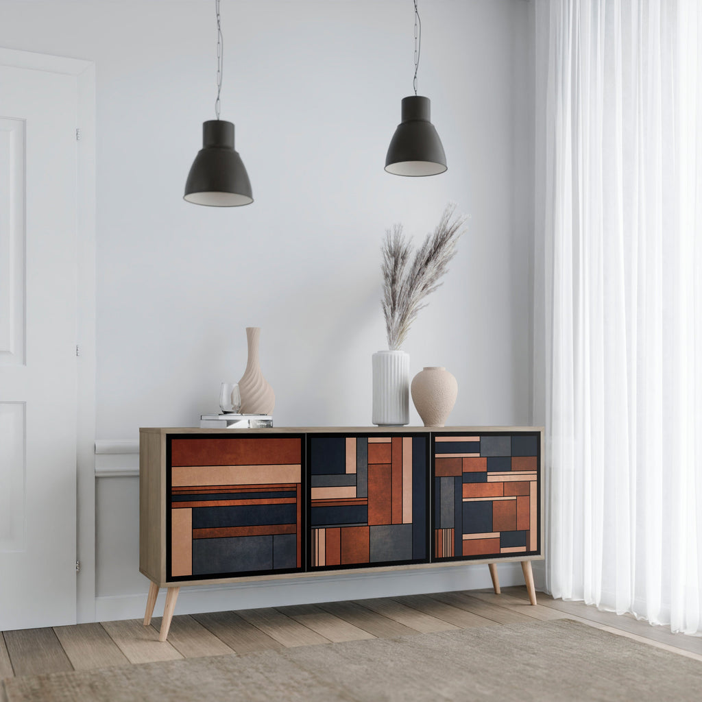 INTREPID FORMATION 3-türiges Sideboard in Eichenoptik