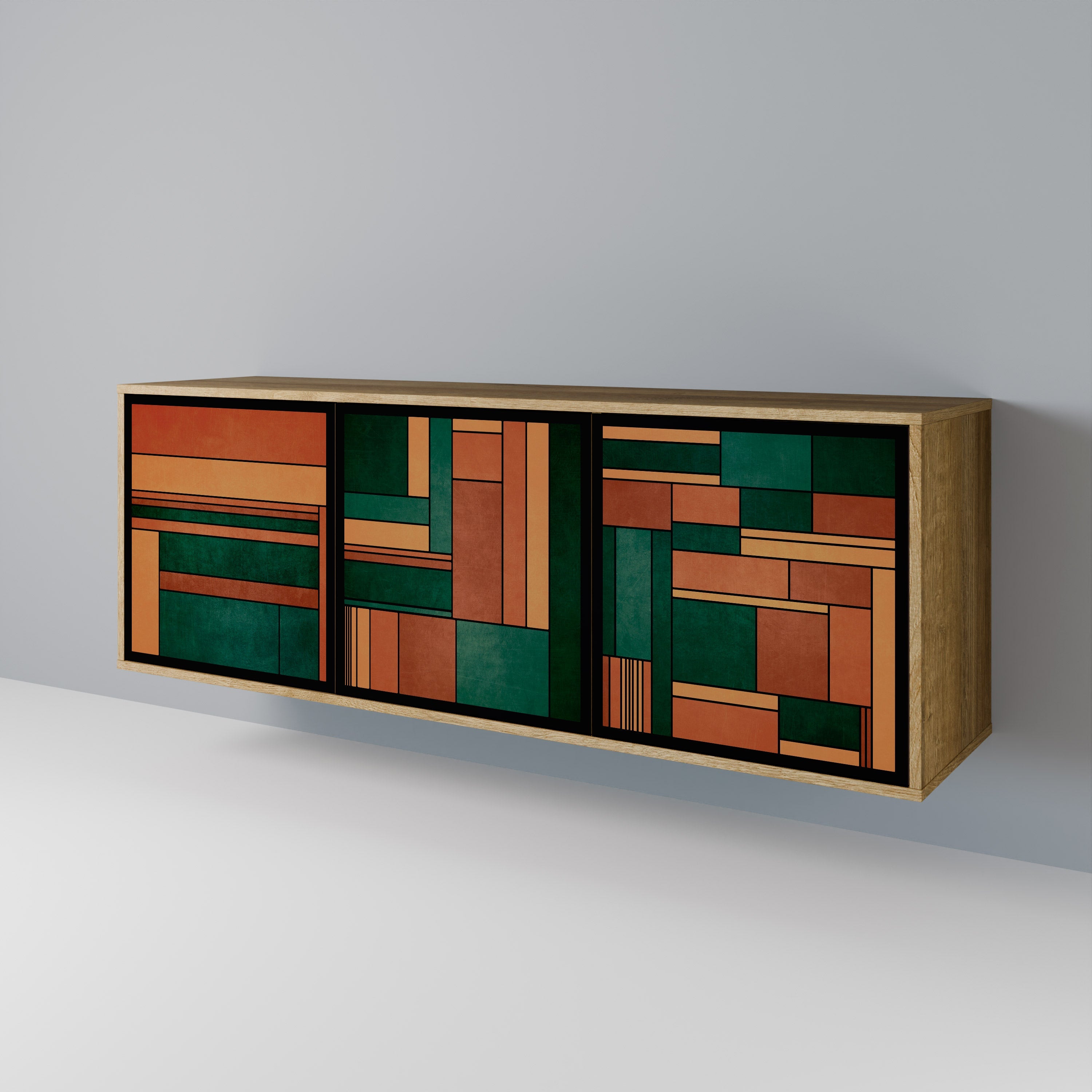 EARTHY FIGURES 3-türiges Sideboard in Eichenoptik