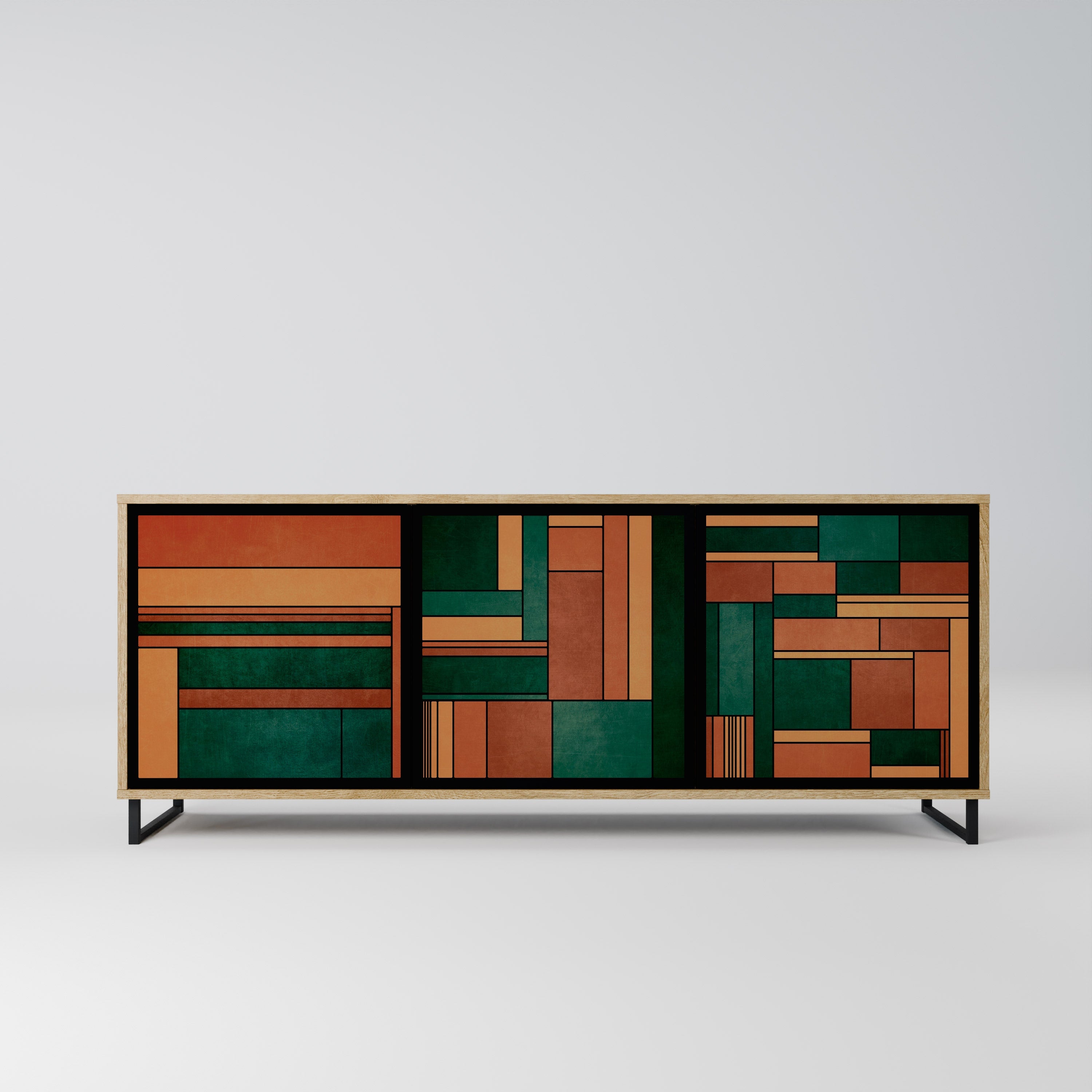 EARTHY FIGURES 3-türiges Sideboard in Eichenoptik
