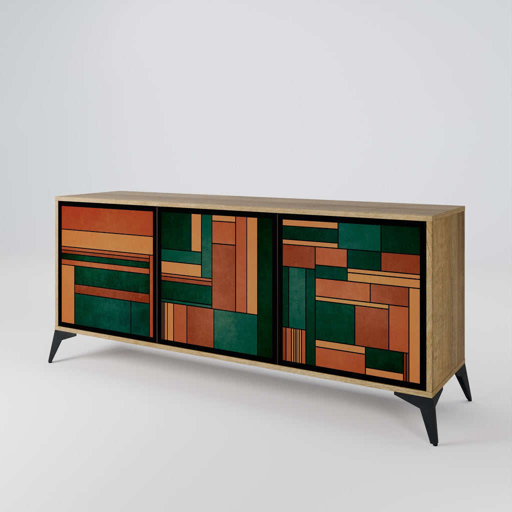 EARTHY FIGURES 3-türiges Sideboard in Eichenoptik