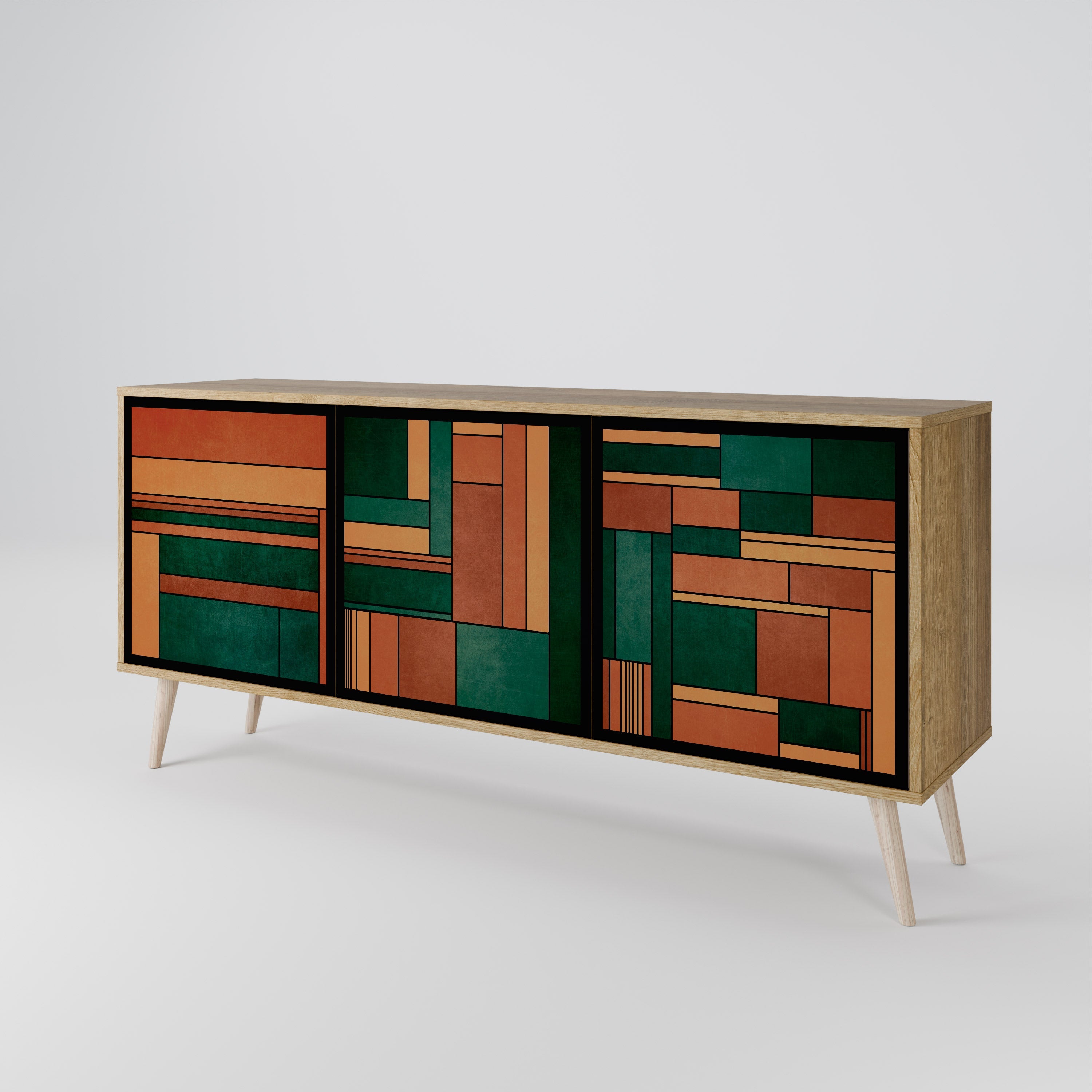 EARTHY FIGURES 3-türiges Sideboard in Eichenoptik
