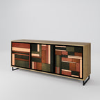 FIGURES OF NATURE 3-Door Sideboard in Oak Effect