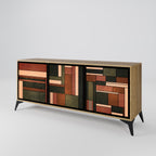 FIGURES OF NATURE 3-Door Sideboard in Oak Effect