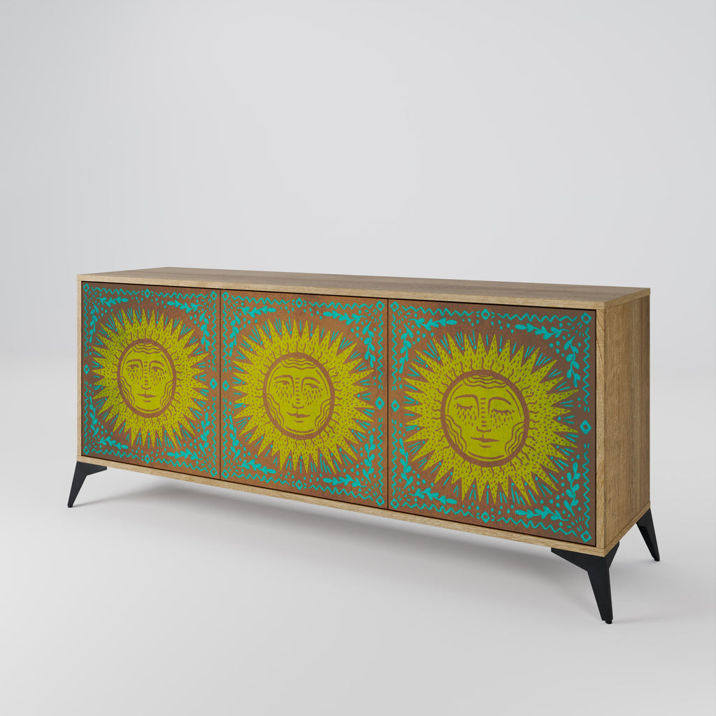 SUNSHINE EULOGY 3-türiges Sideboard in Eichenoptik