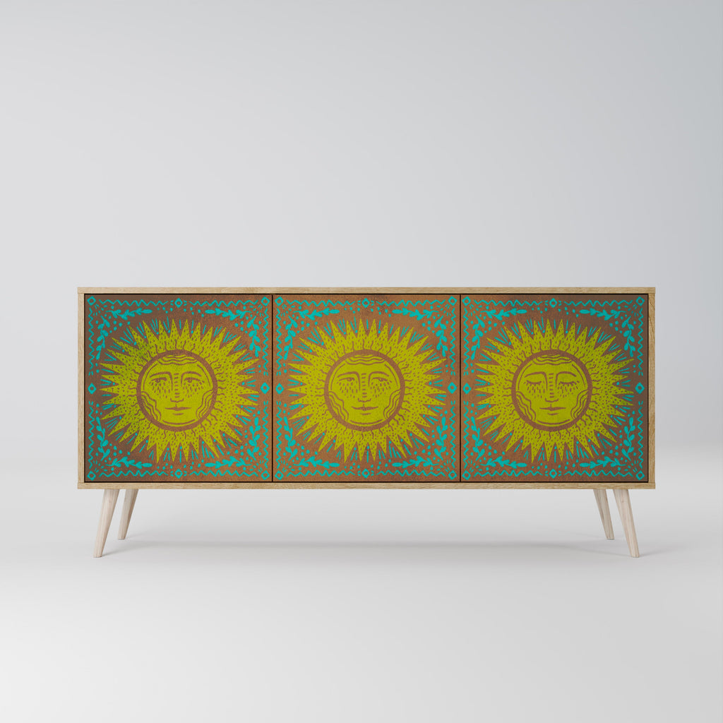 SUNSHINE EULOGY 3-türiges Sideboard in Eichenoptik