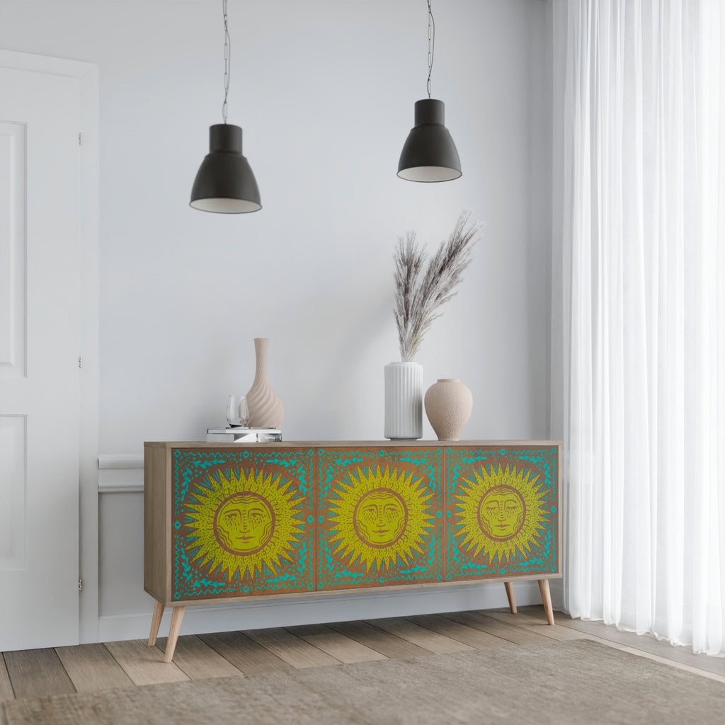 SUNSHINE EULOGY 3-türiges Sideboard in Eichenoptik