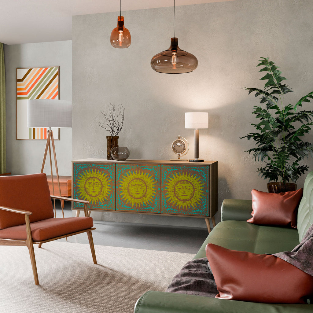SUNSHINE EULOGY 3-türiges Sideboard in Eichenoptik