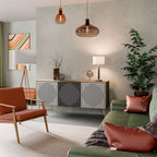 POLYGON ILLUSION 3-Door Sideboard in Oak Effect