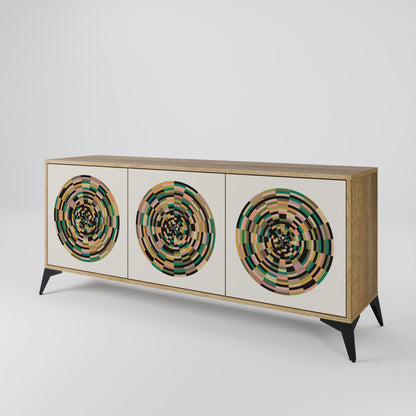 GREEN CIRCLES 3-türiges Sideboard