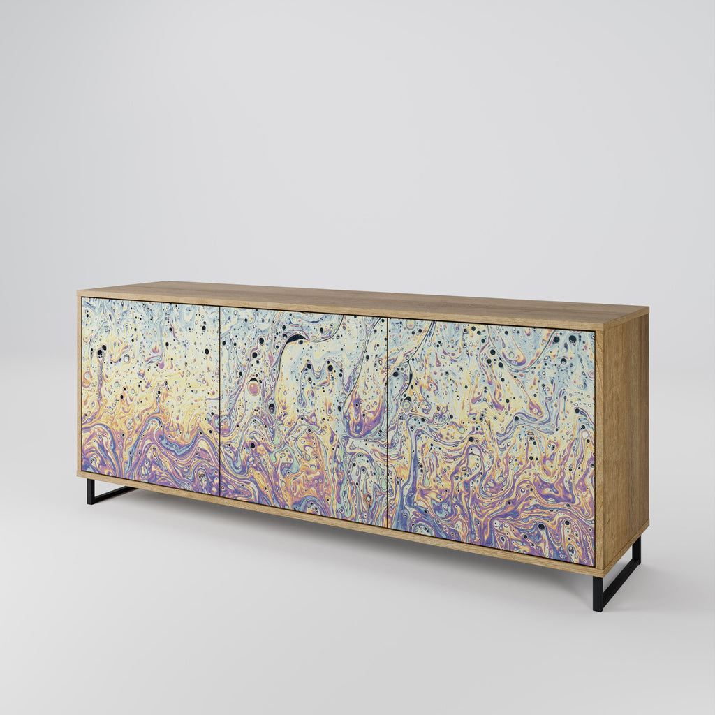 MOSAIC OF COLORS 3-türiges Sideboard in Eichenoptik