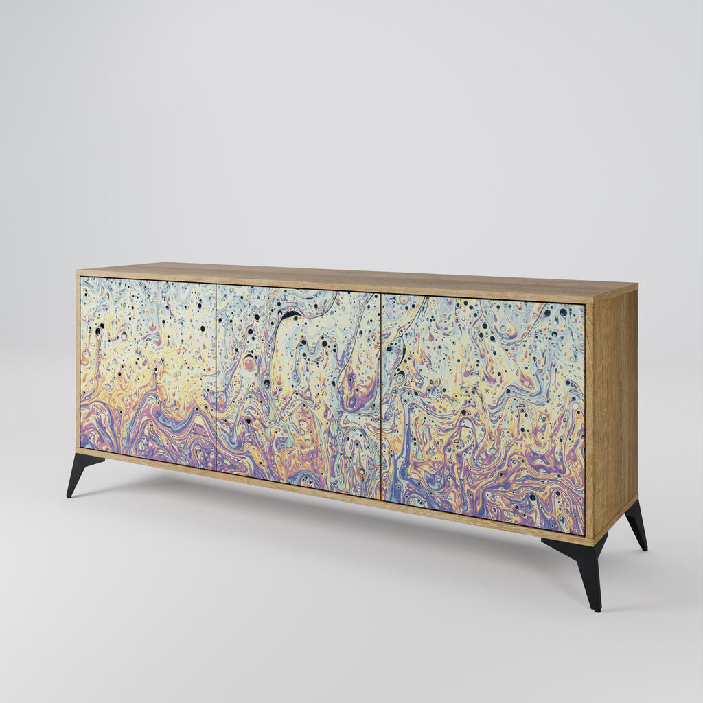 MOSAIC OF COLORS 3-türiges Sideboard in Eichenoptik