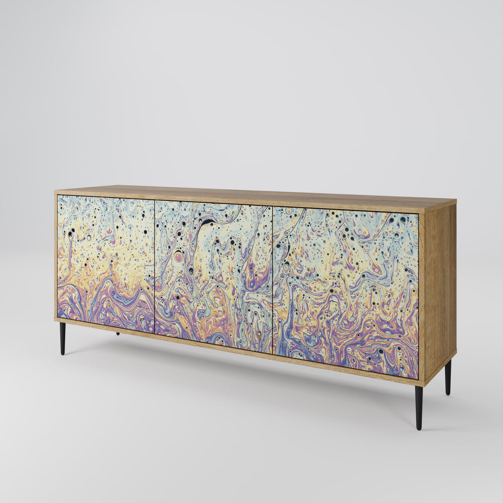 MOSAIC OF COLORS 3-türiges Sideboard in Eichenoptik