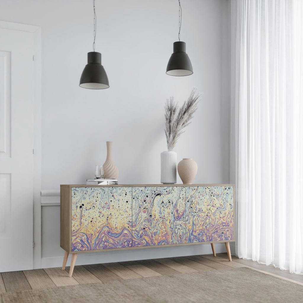 MOSAIC OF COLORS 3-türiges Sideboard in Eichenoptik