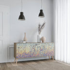 MOSAIC OF COLORS Sideboard mit 3 Türen in Eiche-Optik