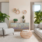 MOSAIC OF COLORS Sideboard mit 3 Türen in Eiche-Optik