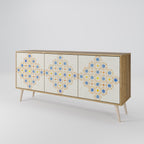 PATTERNED PRISM 3-Door Sideboard in Oak Effect