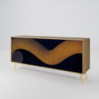 HOLLOW TIME Sideboard mit 3 Türen in Eiche-Optik
