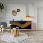 HOLLOW TIME Sideboard mit 3 Türen in Eiche-Optik